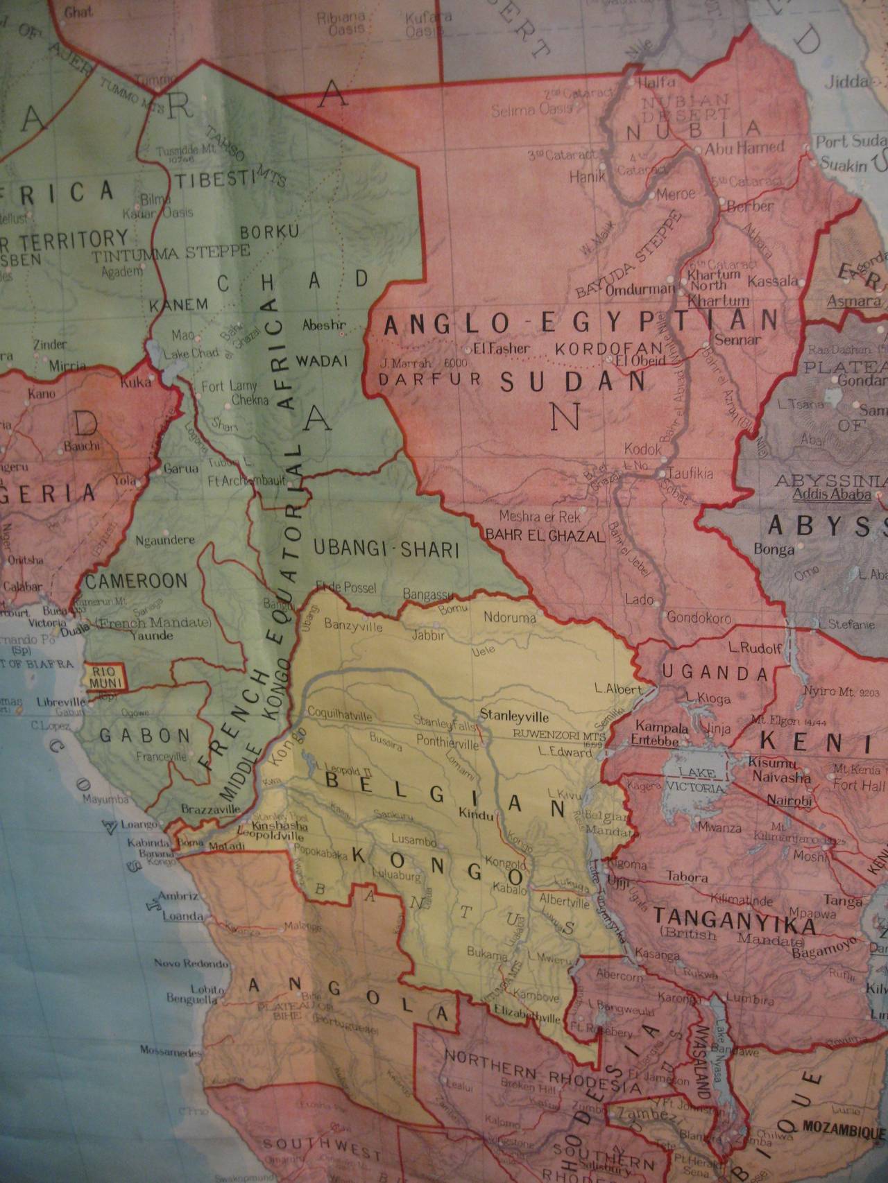 world map 1923