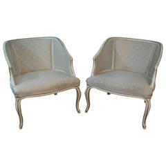 Pair of Country French Style Bergere