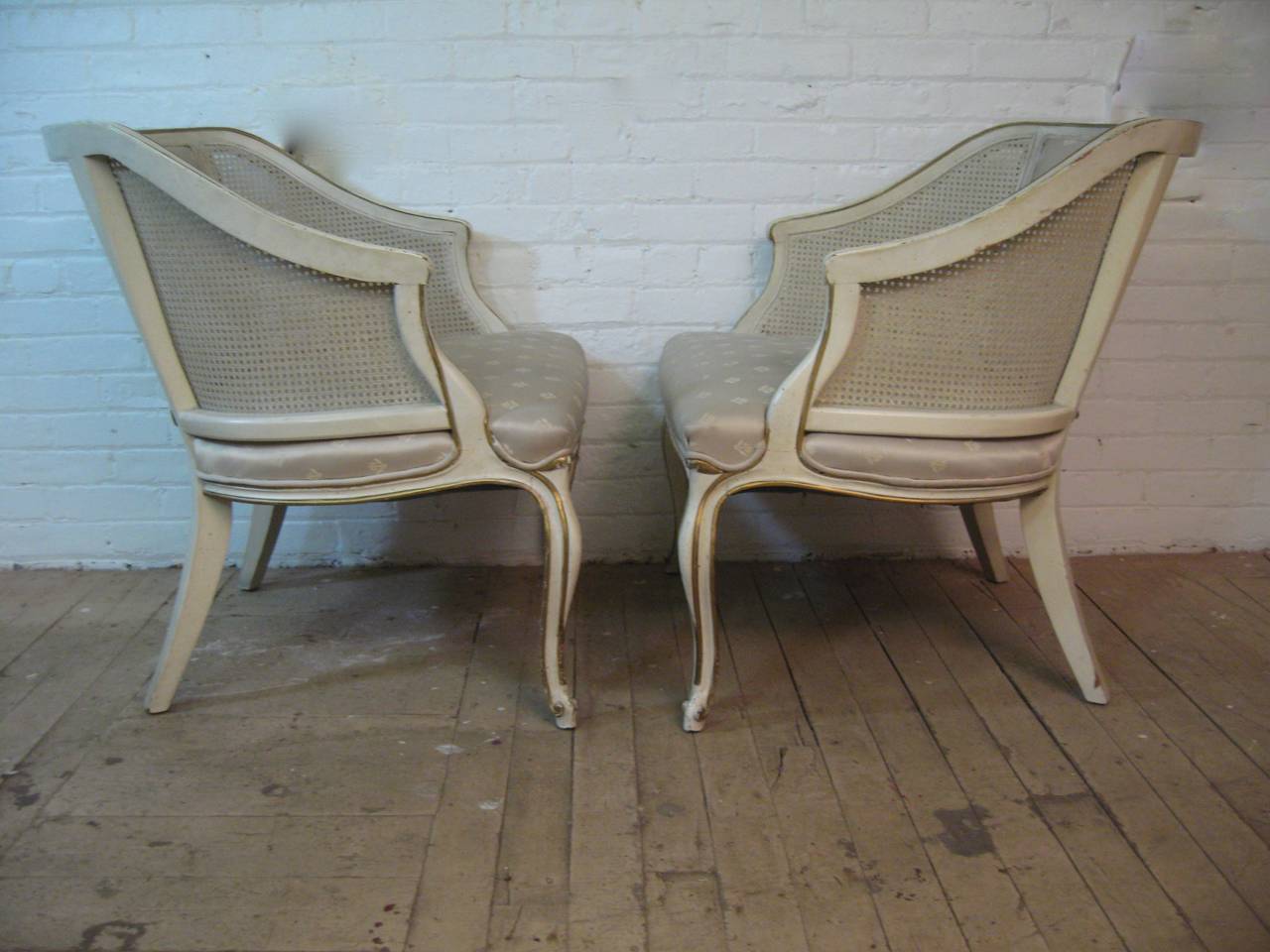 Pair of Country French Style Bergere