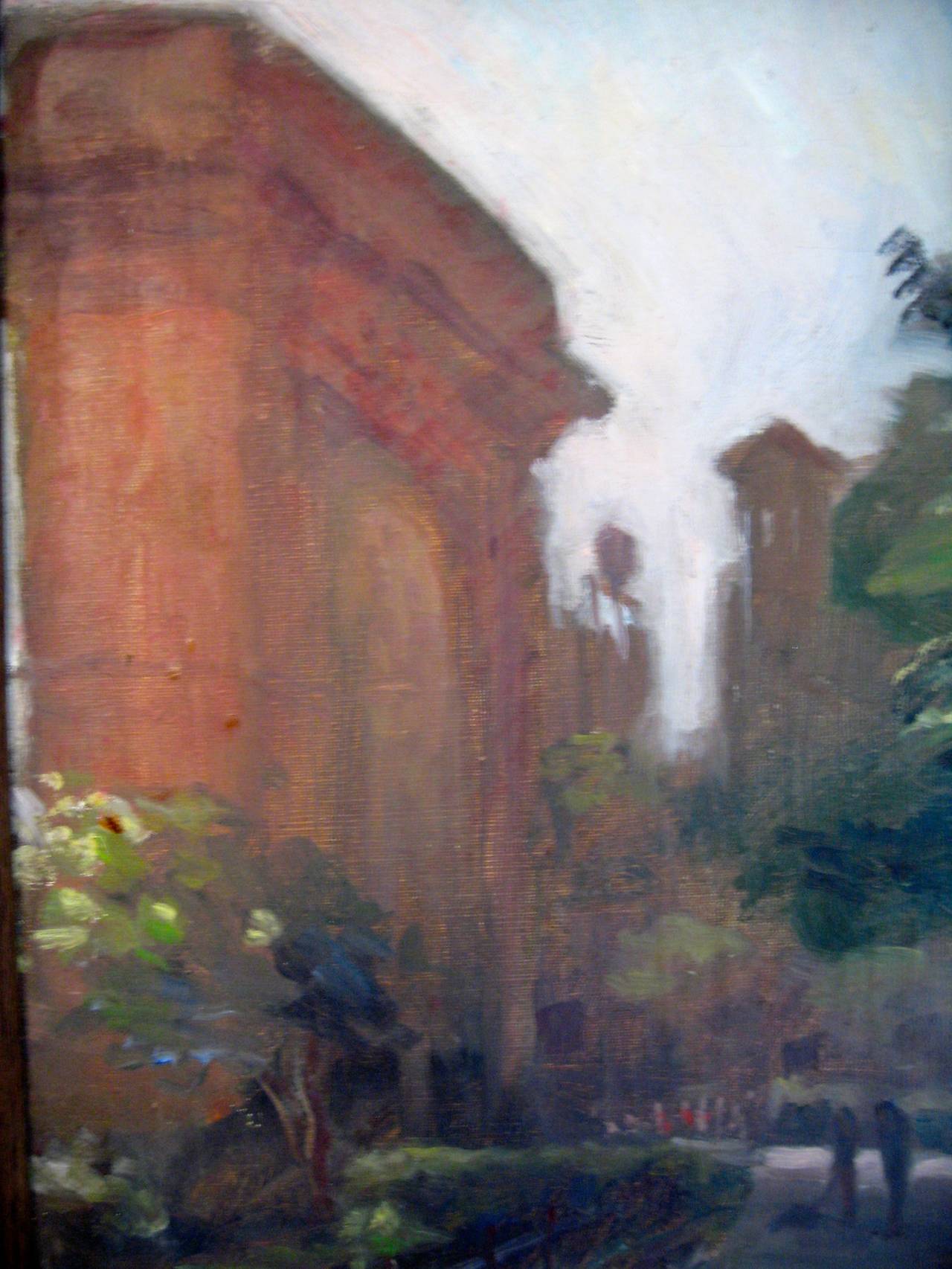 Mid-Century Modern Anthony Springer 1970s Washington Square Painting