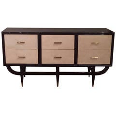 Mid-Century Modern Credenza or Commode, Curved Frame, circa 1960