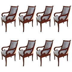 Set of Eight Custom Regency Dining Chairs, by Tony Ingrao