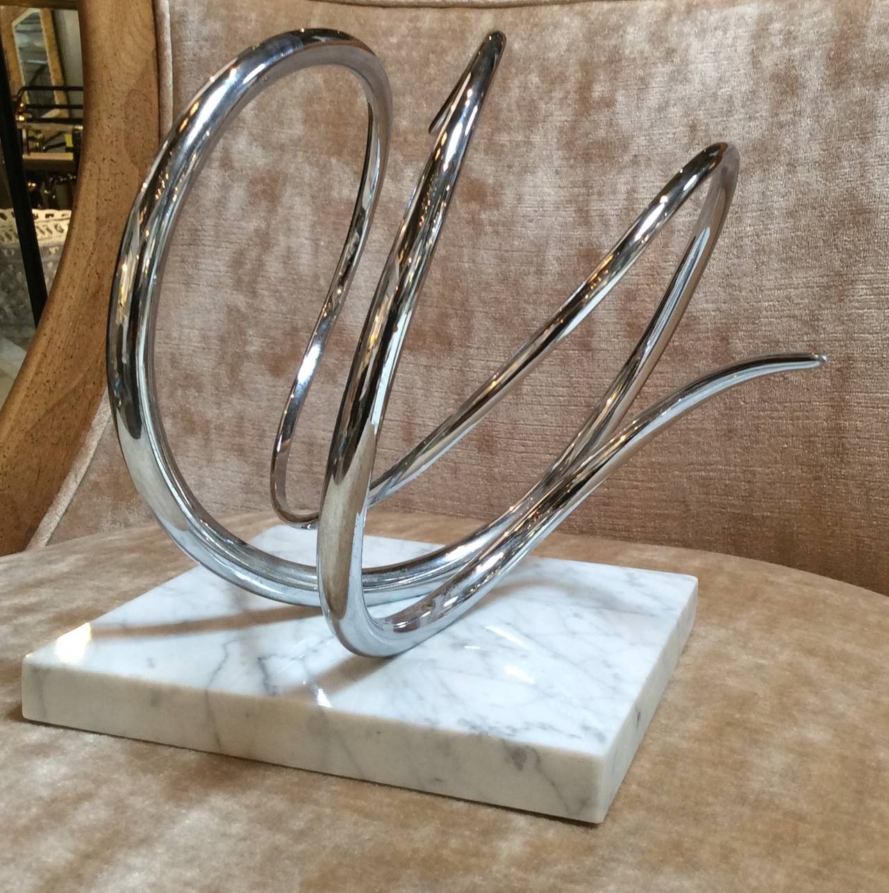 Abstract Modern Sculpture, Signed by listed Artist Joseph Domareki In Excellent Condition For Sale In Stamford, CT