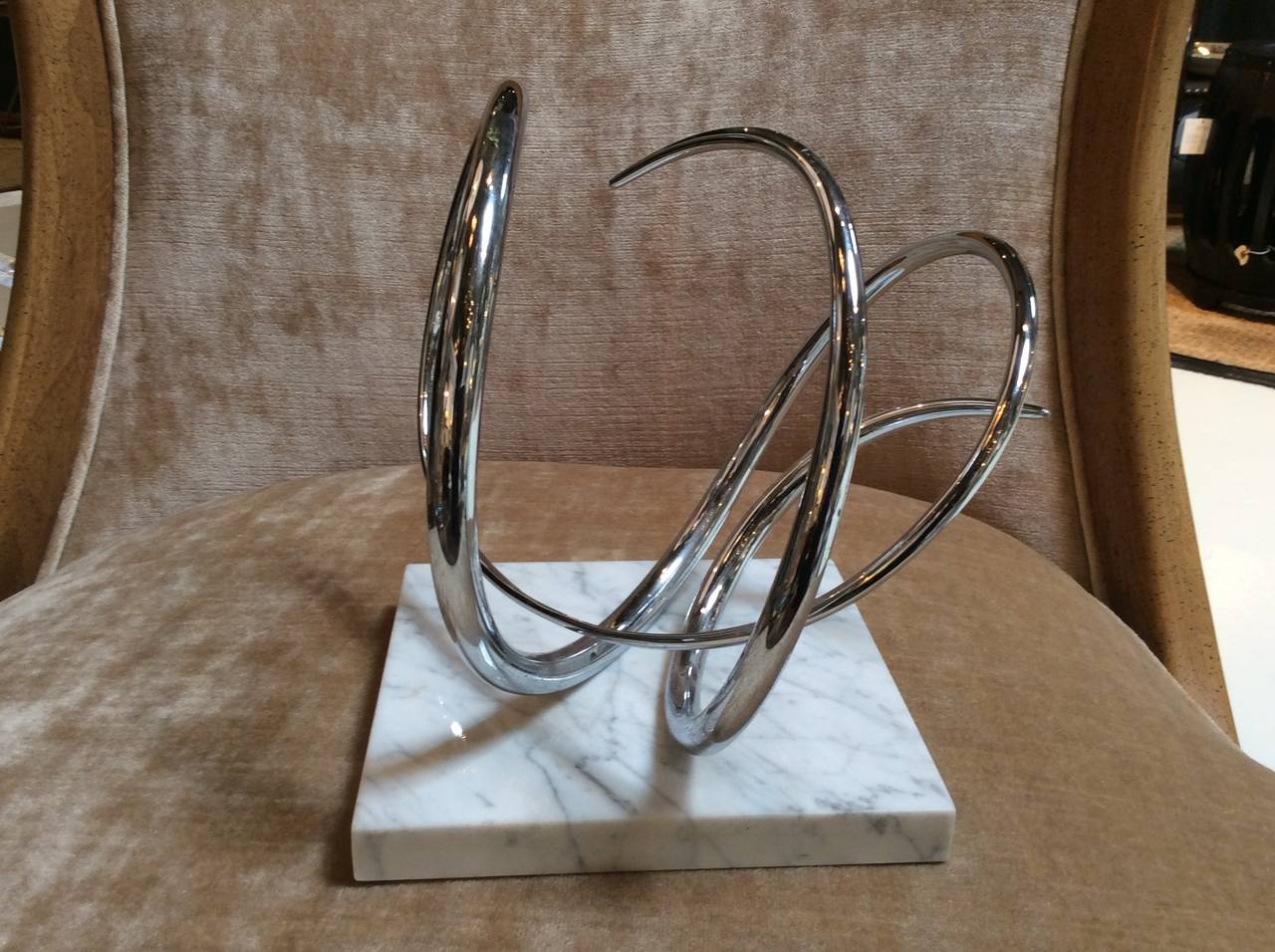 American Abstract Modern Sculpture, Signed by listed Artist Joseph Domareki For Sale