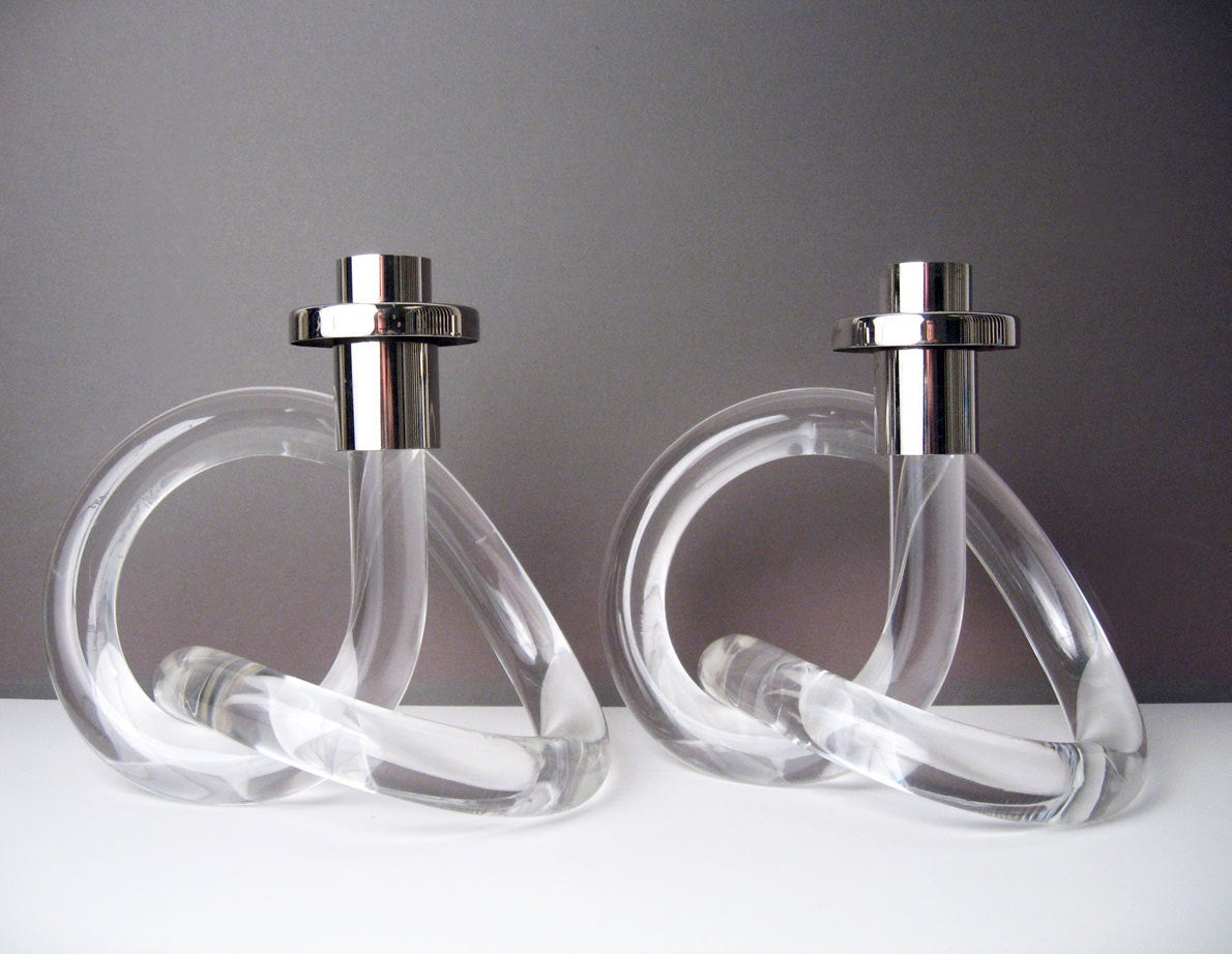 Pair of Dorothy Thorpe Candlesticks