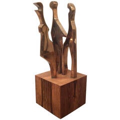 Modern Abstract Sculpture, Figure Pivots 360, Sign by Eichengreen & Ginsburg