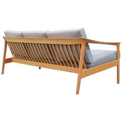 Folke Ohlsson for Bodafors Oak Three-Seat Sofa