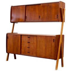 Danish Two-Tier Teak Sideboard