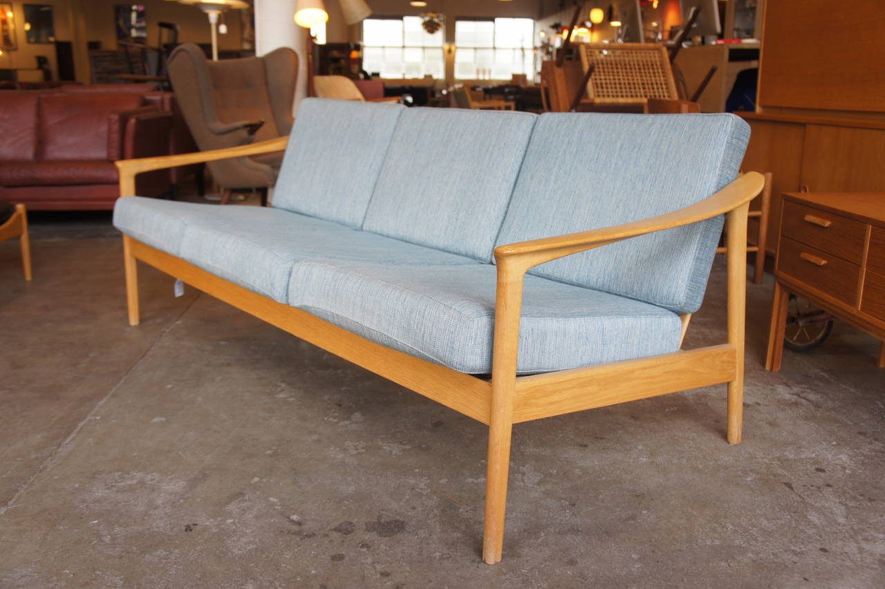 Folke Ohlsson/Bodafors Oak 3 Seater Sofa (1900x D750). $2900