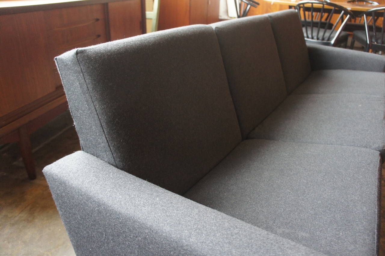 Hans J. Wegner AP34/3 Seater Sofa in New Wool In Excellent Condition For Sale In Melbourne, Victoria