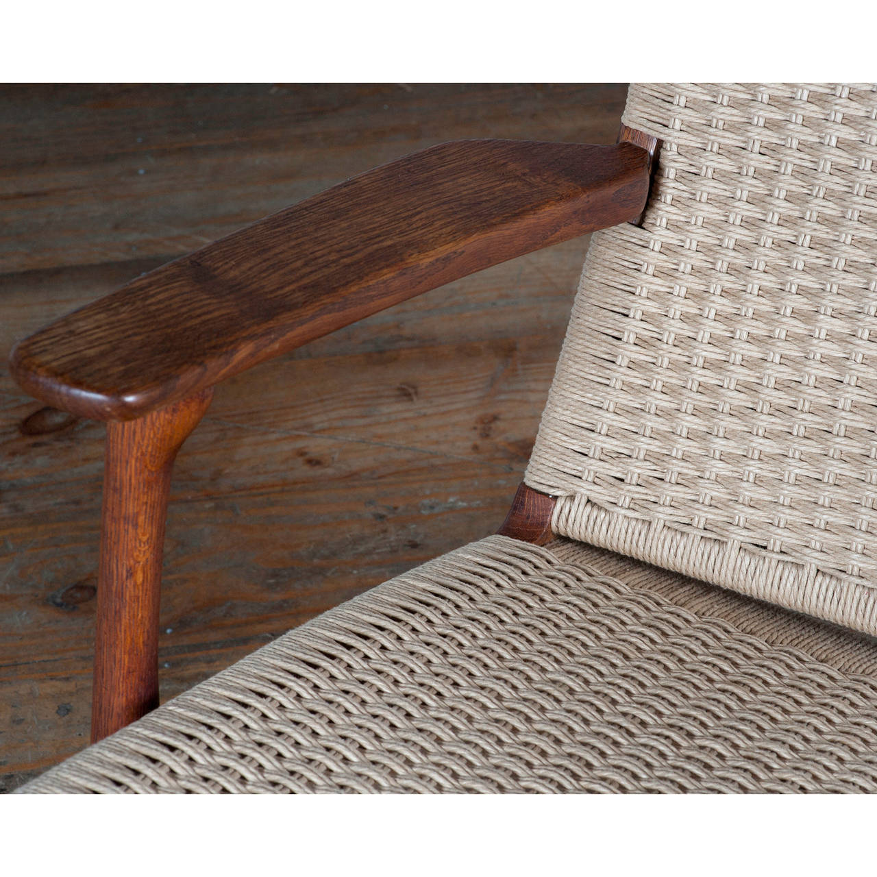 Danish Pair of Mid-Century CH-25 Easy Chairs by Hans J. Wegner