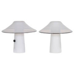 Mid-Century Italian Murano Glass Table Lamps