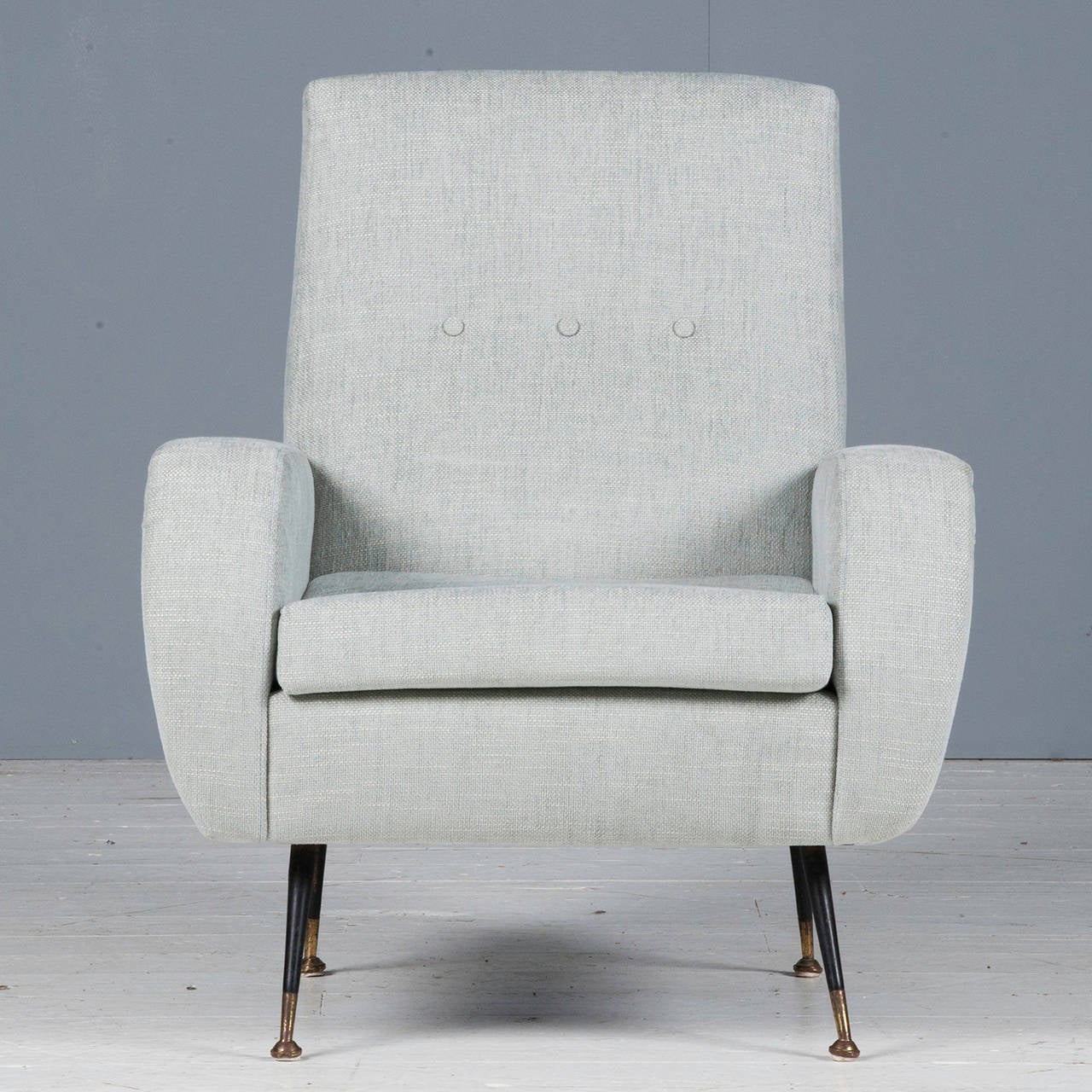 Mid Century Italian Armchair in the Style of Gio Ponti
