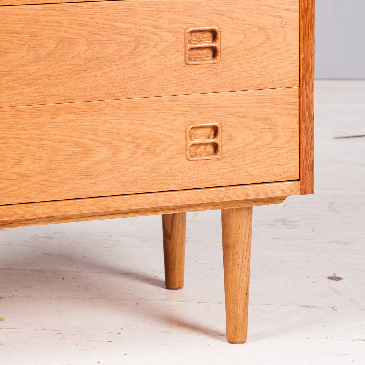Mid-20th Century Danish Oak Chest of Drawers, 1960s For Sale