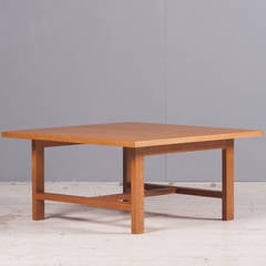 Danish Square Coffee Table in Oak by Hans J. Wegner, 1960s
