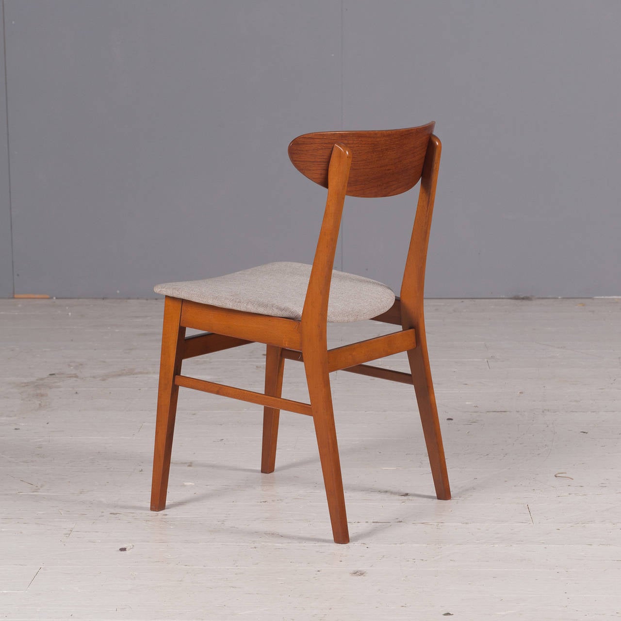 Mid-Century Modern Danish Farstrup Oval Back Dining Chairs in Teak Set of Eight, 1960s For Sale