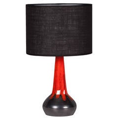 Danish Ceramic Lamp, 1960s