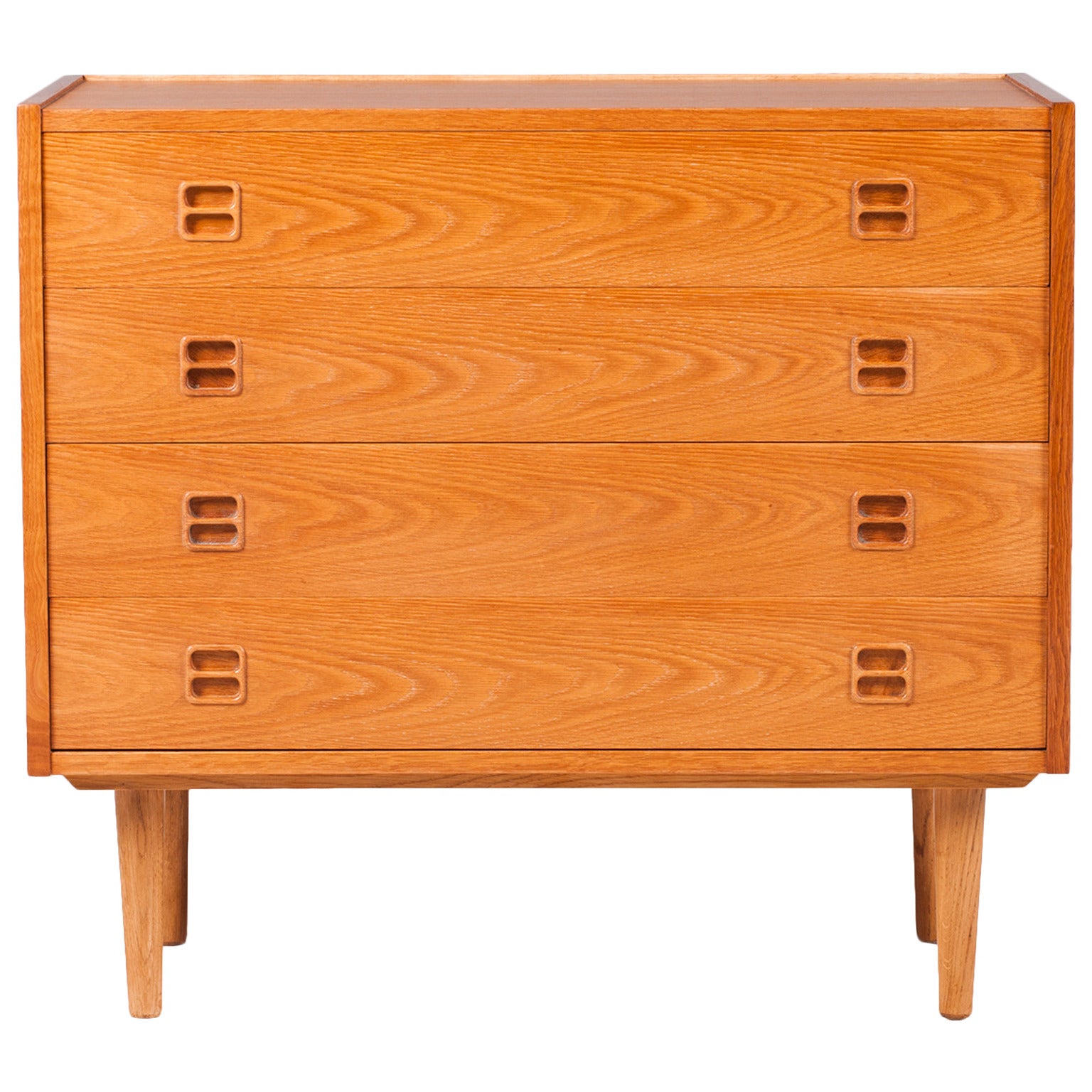 Danish Oak Chest of Drawers, 1960s For Sale