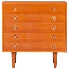 Danish Chest of Drawers in Oak, 1960s