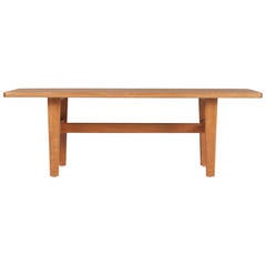 Danish Rectangular Coffee Table in Oak, 1960s