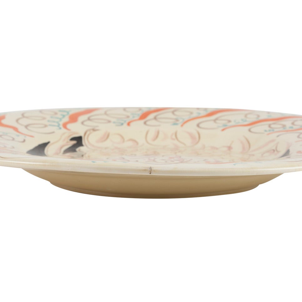 Clarice Cliff Charger with Fair Ladies Design by Dame Laura Knight, 1934 In Excellent Condition For Sale In Malvern, Victoria