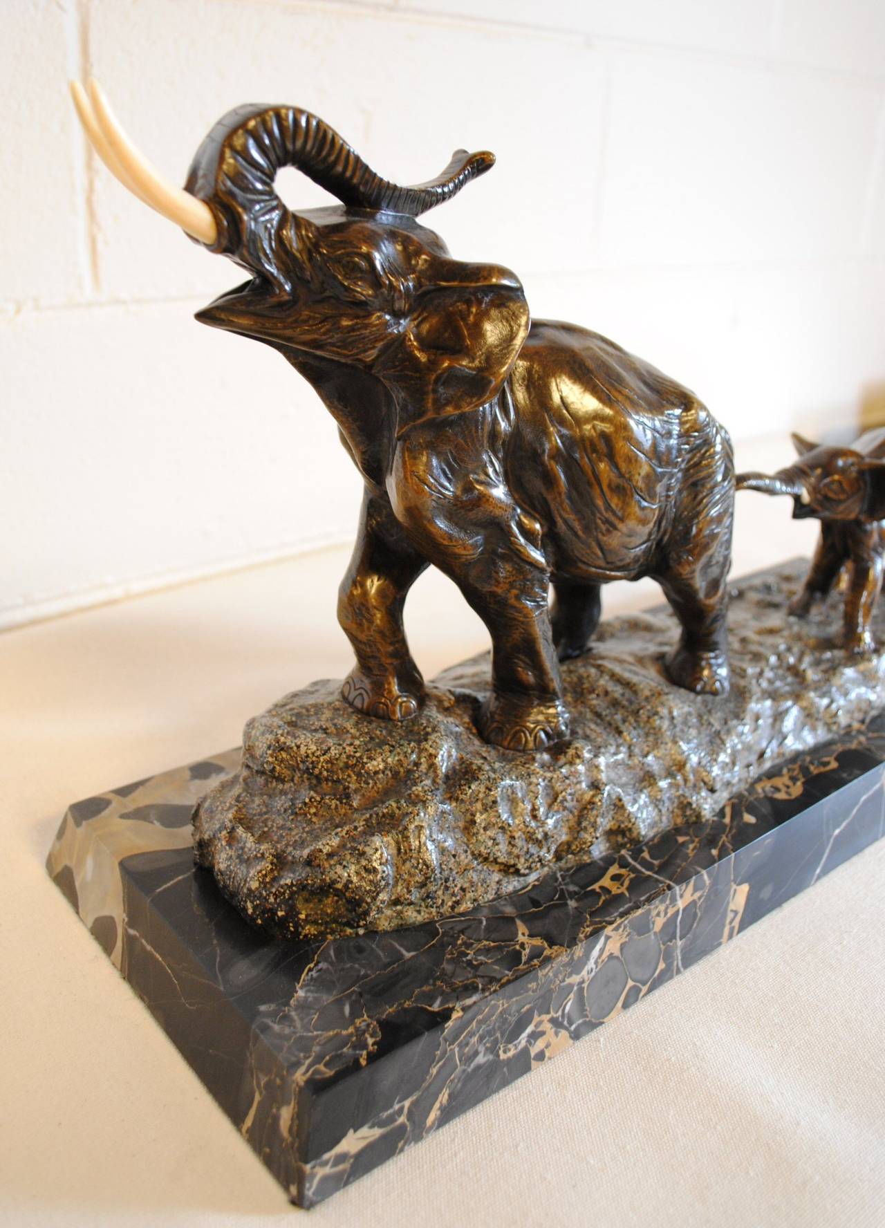 French Art Deco Period Bronze Signed Rochard For Sale 1