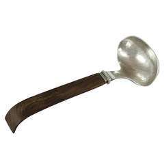 20th Century Sterling Silver Ladle with Rosewood Handle by William Spratling