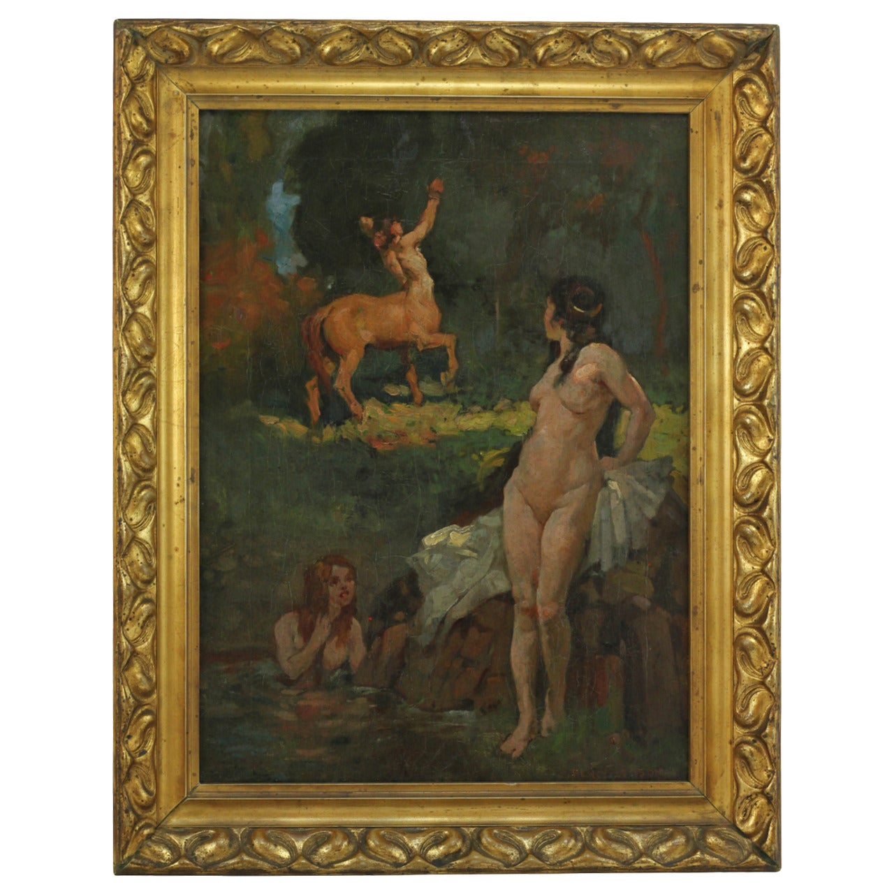 Early 20th Century Oil on Canvas by Percival Alexander Leason