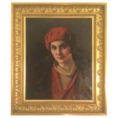 Portrait autoportrait de la princesse Marie Eristoff-Kazak