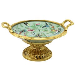 Chinese Celadon Tazza with Ormolu Mounts 11