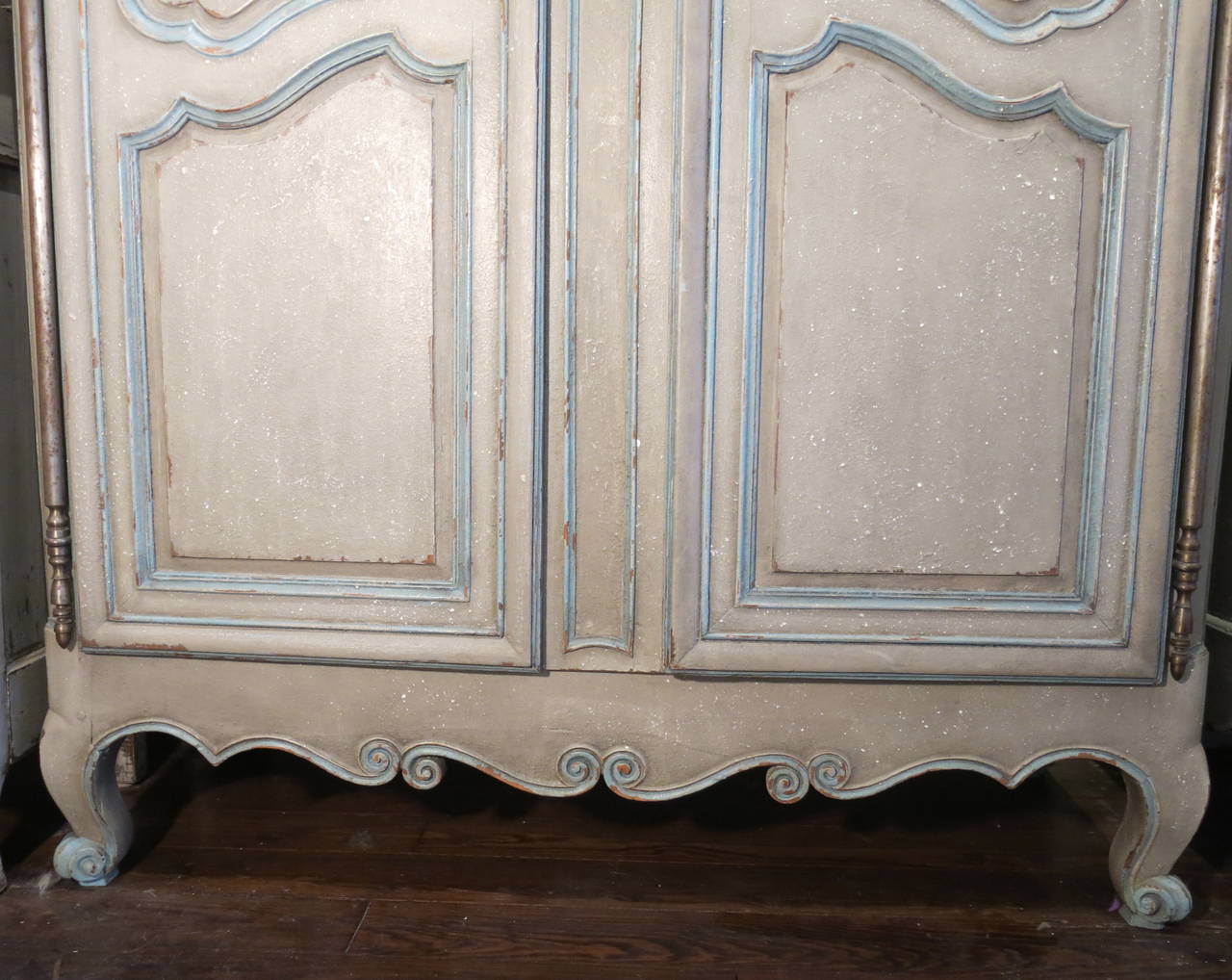 Carved 18th Century Louis XV Walnut Armoire