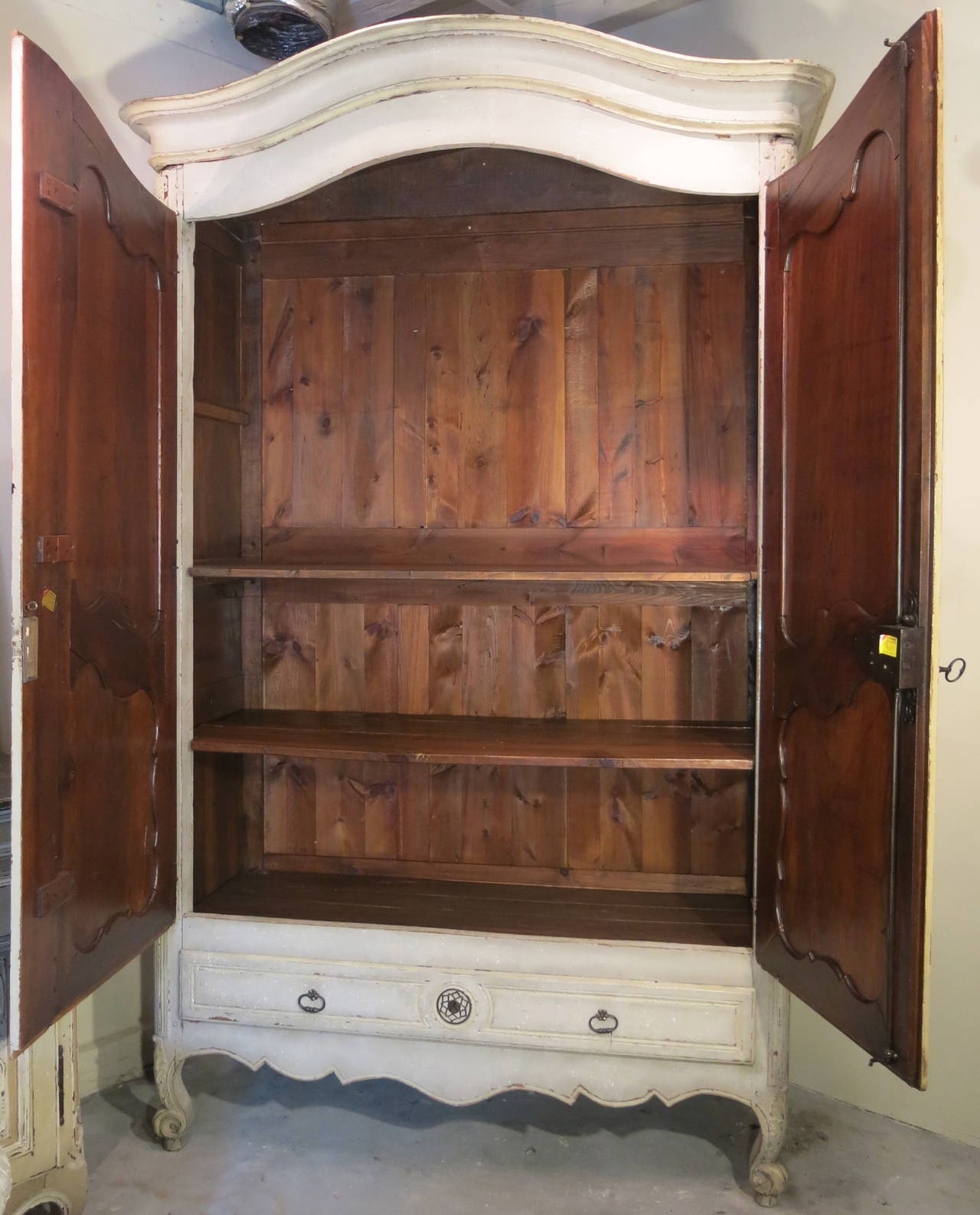 French 18th Century Louis XV Walnut Armoire