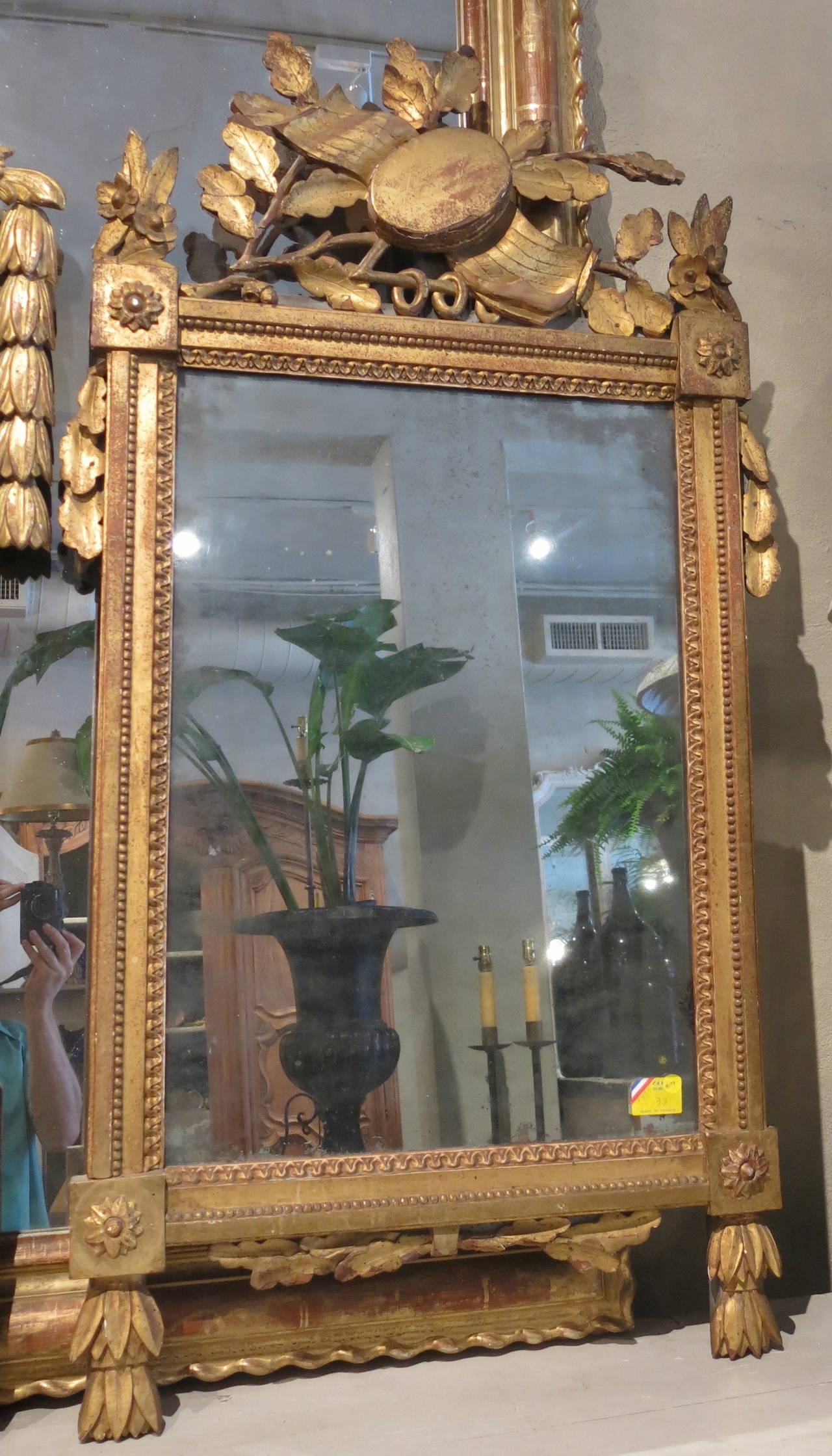18th Century Gilded Louis XVI Mirror