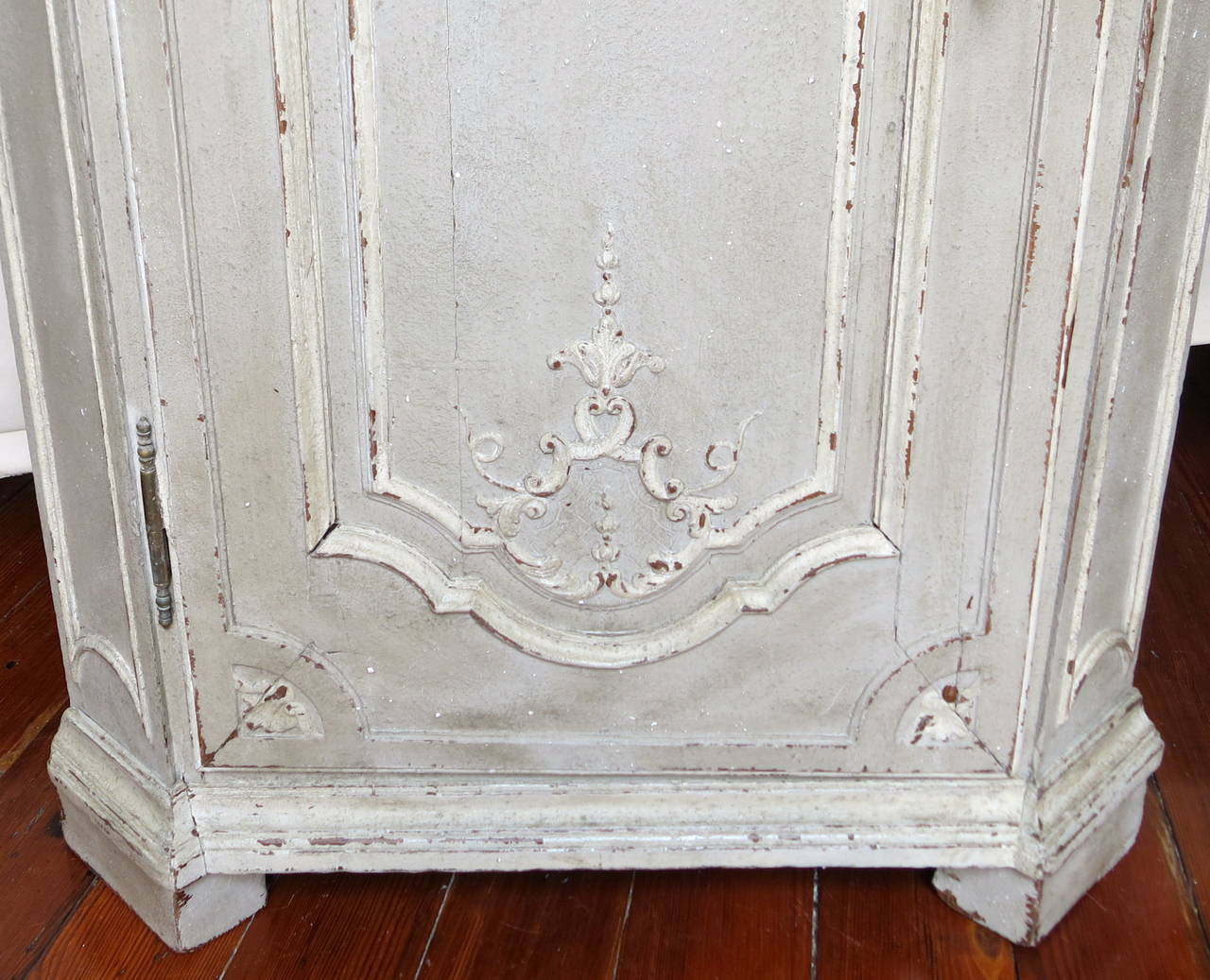 Carved Late 18th Century-Early 19th Century Encoignure (Corner Cabinet)