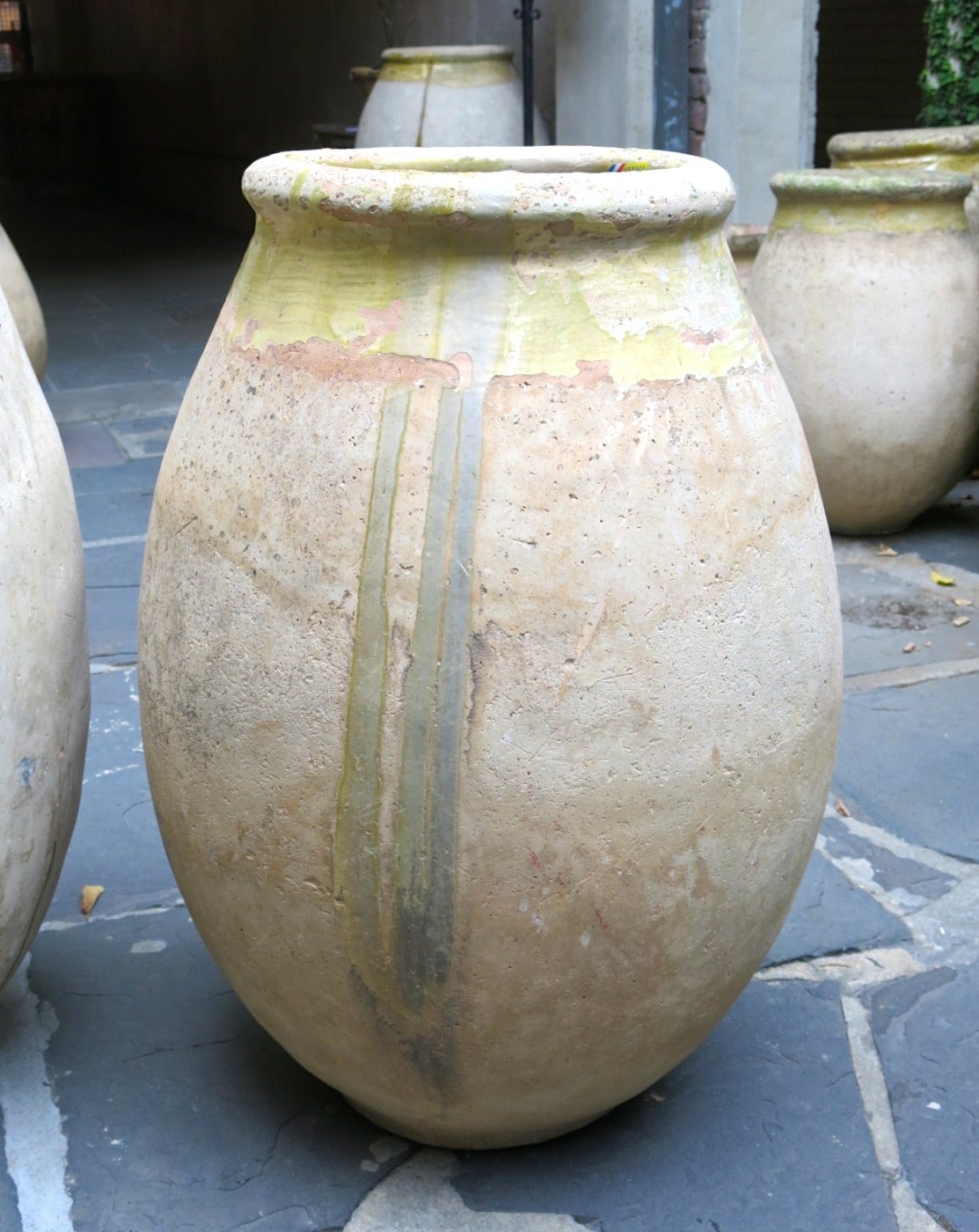 18th Century Grouping of Two Antique French Olive Jars, circa 1700 For Sale