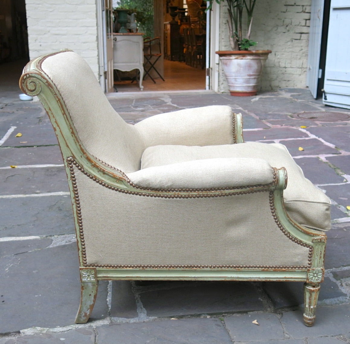French Pair of Early 19th Century Louis XVI Bergères
