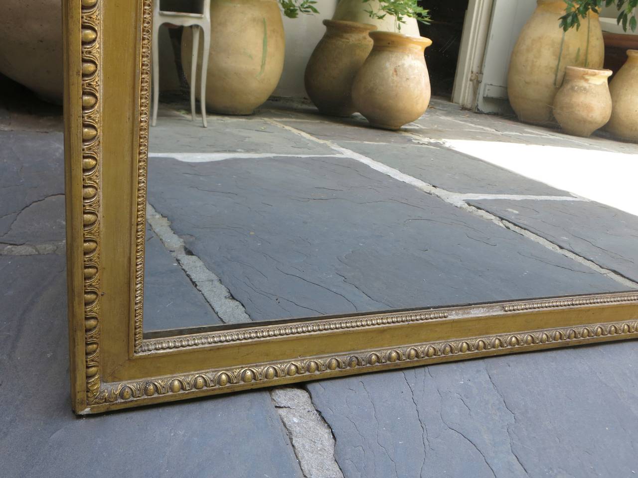 Late 18th Century Gilded Louis XVI Mirror In Good Condition In New Orleans, LA