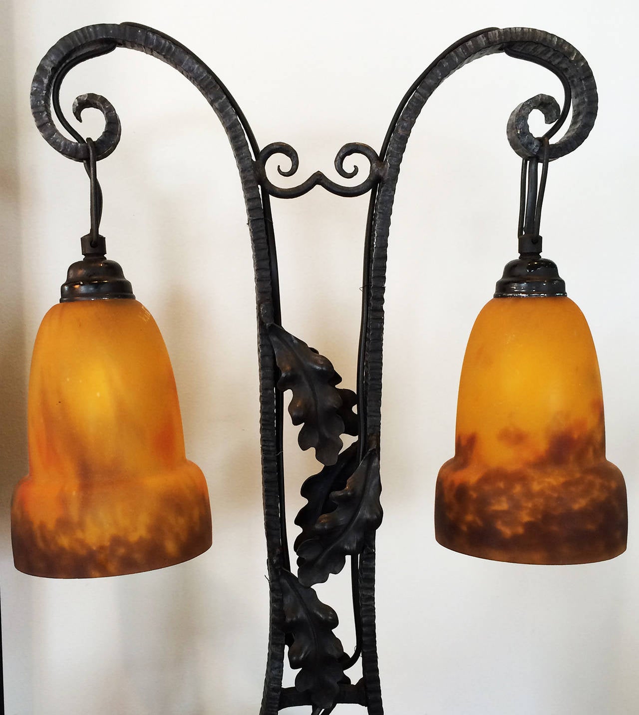 Early 20th Century French Art Deco Table Lamp by Croismaire for Muller Frères