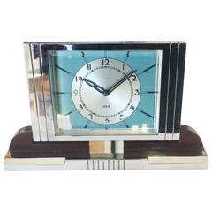 Vintage Art Deco French Desk Clock by Jaz
