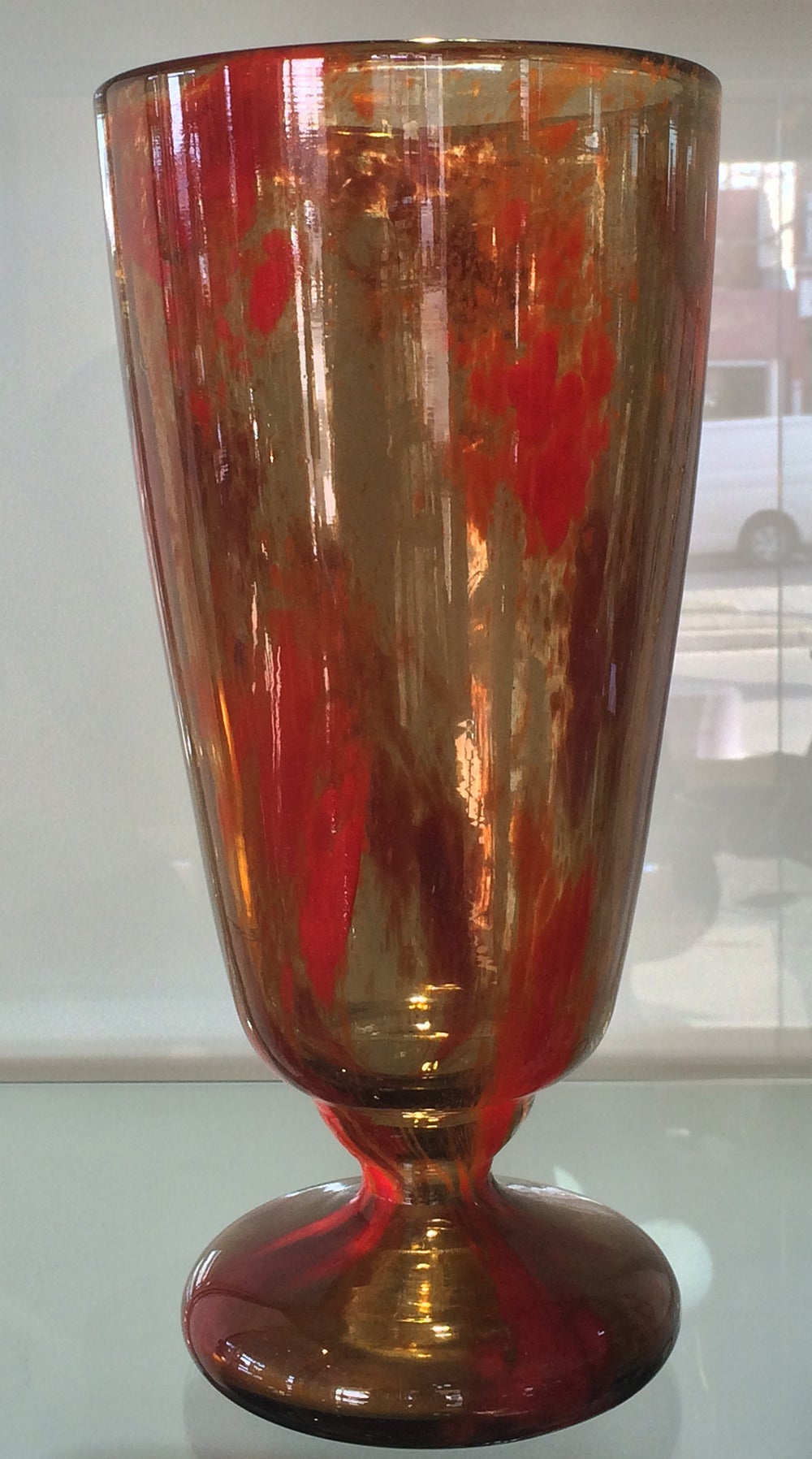 Art Deco Charles Schneider Huge Marbines Series Vase