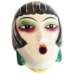 Art Deco Mask Smoking Box by Goebel
