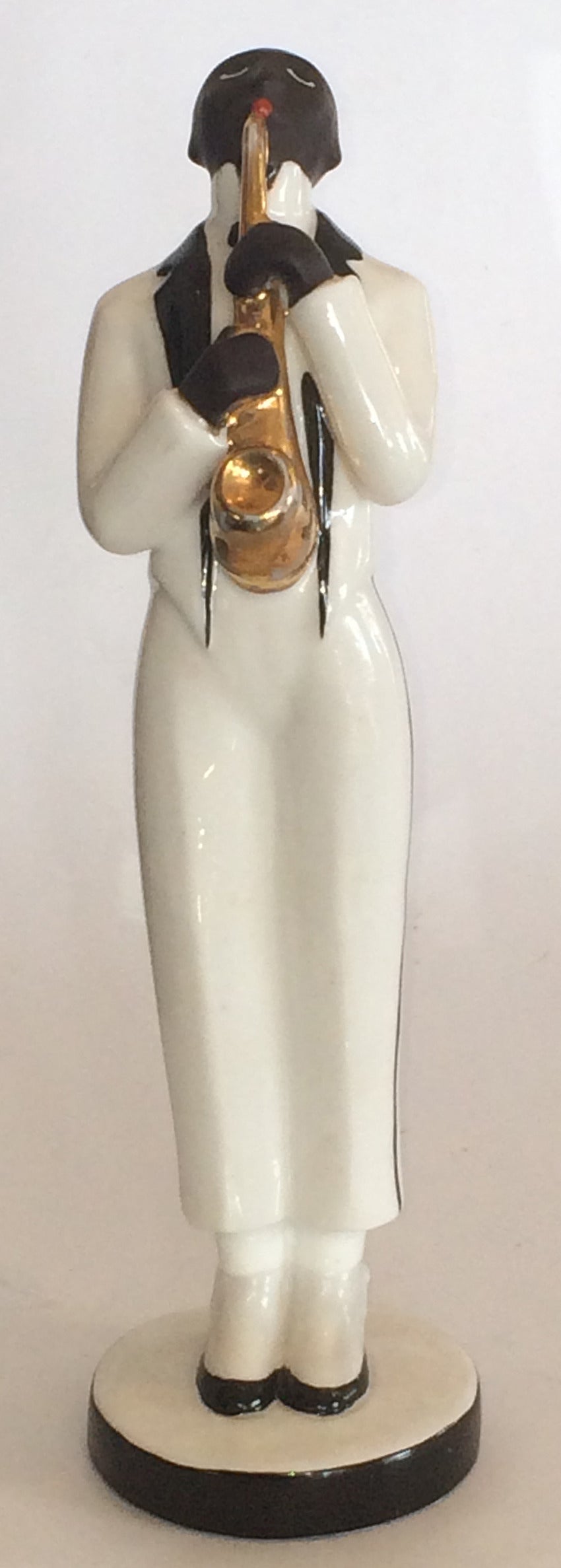 Art Deco French Jazz Age Saxophone Player by Robj In Excellent Condition For Sale In Daylesford, Victoria