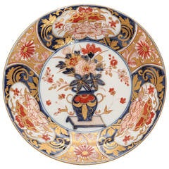 Meissen Imari Plate, Vase Pattern, circa 1740