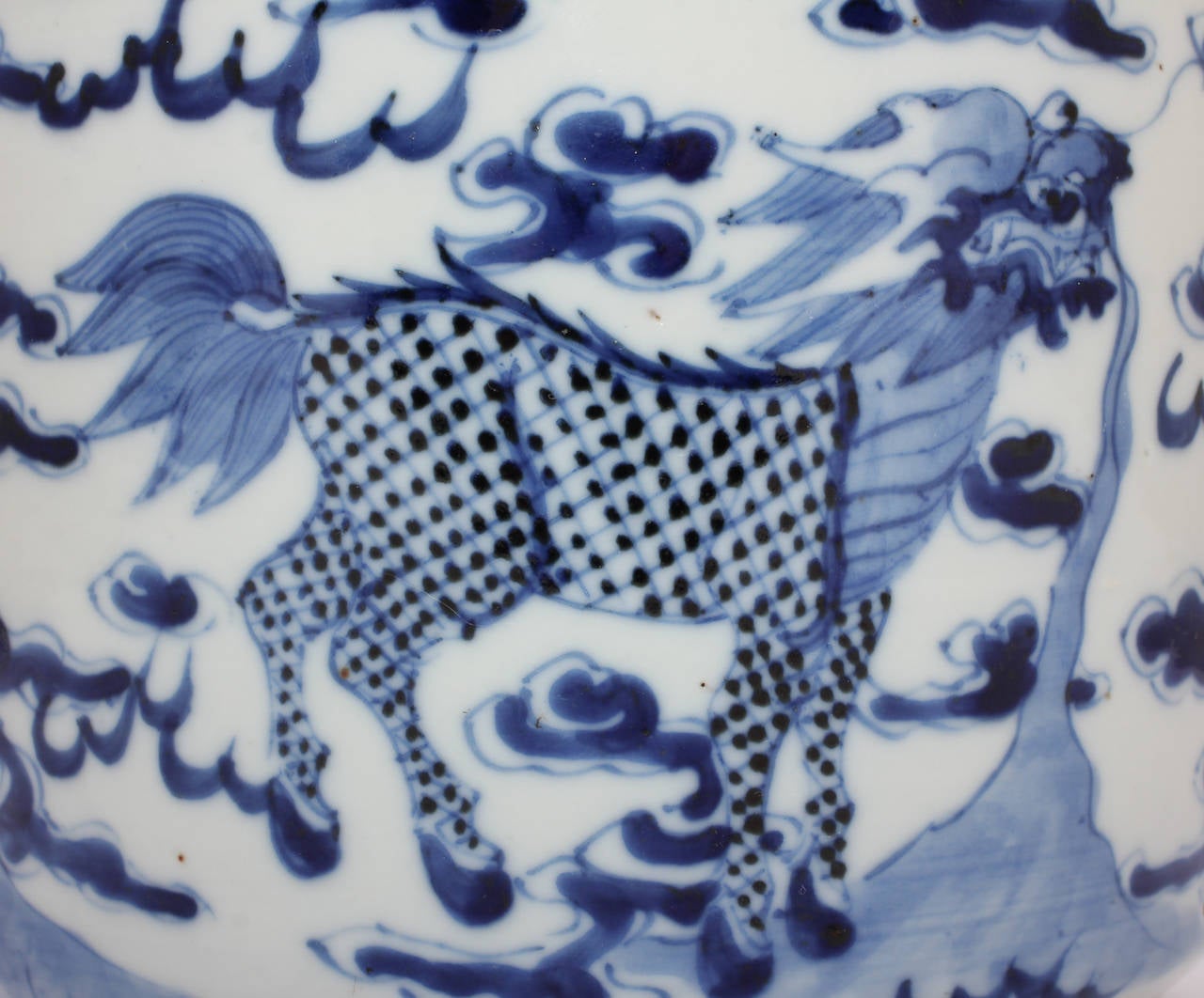 Chinese Porcelain Censor with Kylin