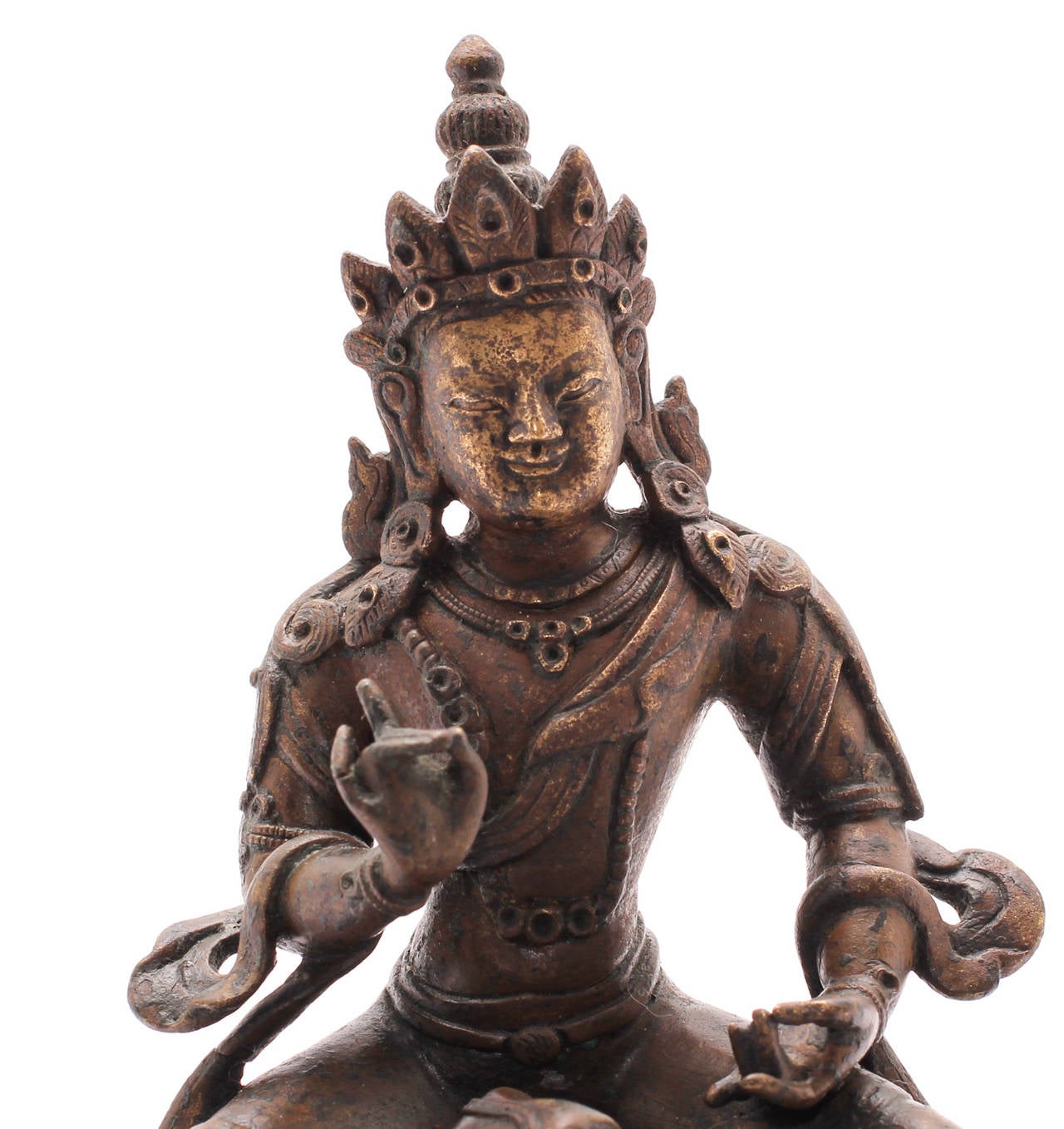 Tibetan Bronze Vajradhatu Bodhisattva Sculpture, Sino Tibet, 18th century