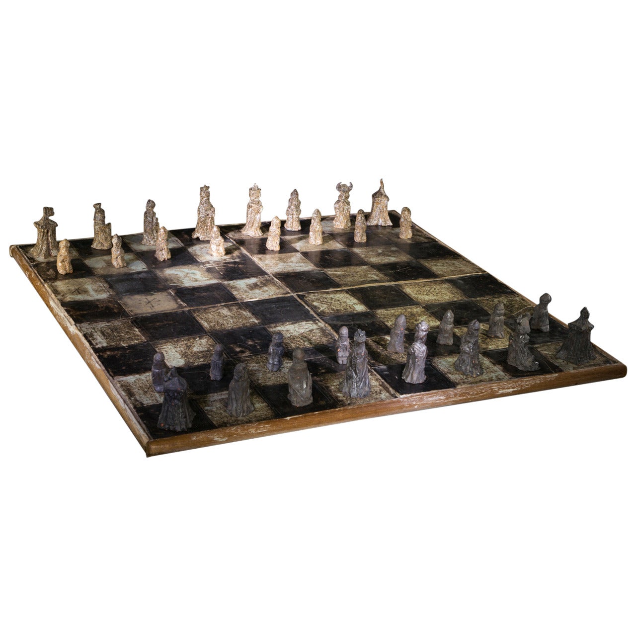 Australian Pottery 'Medieval' Chess Set by David and Hermia Boyd, 1960s For Sale