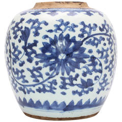 Chinese Blue and White Ginger Jar, 18th - 19th Century