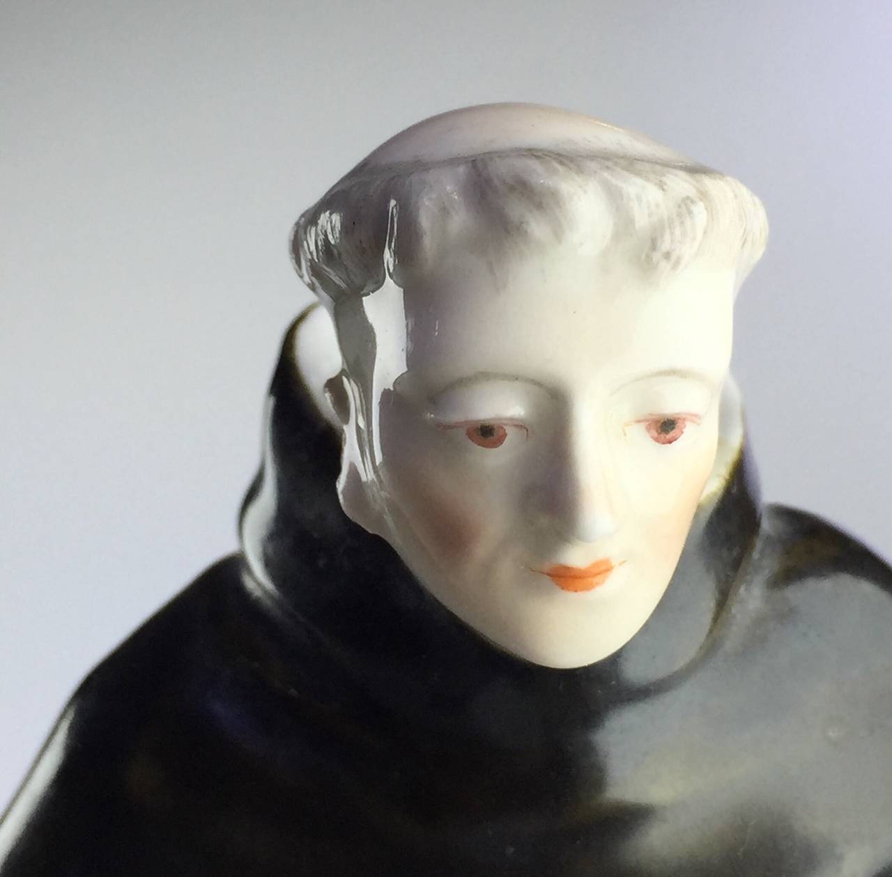 Porcelain Pair of Derby Figures of a Nun and Friar Reading, circa 1760