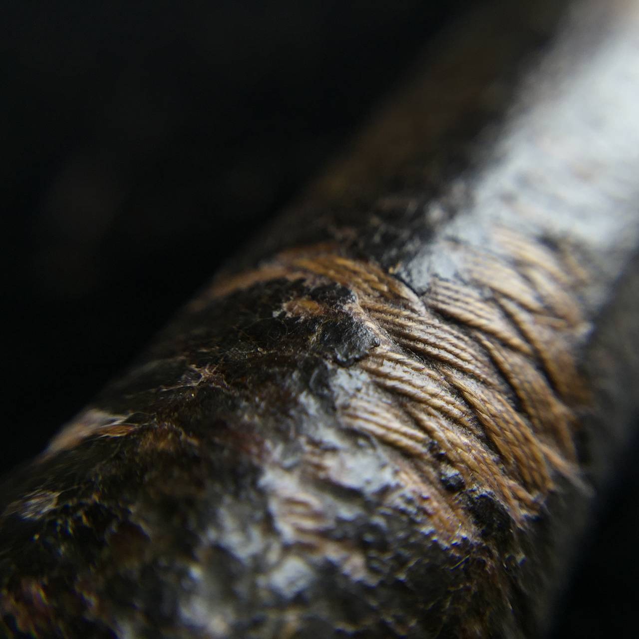 English Cane Walking Stick, Enamel, Silver Gilt Italian Micro Mosaic, circa 1780 3