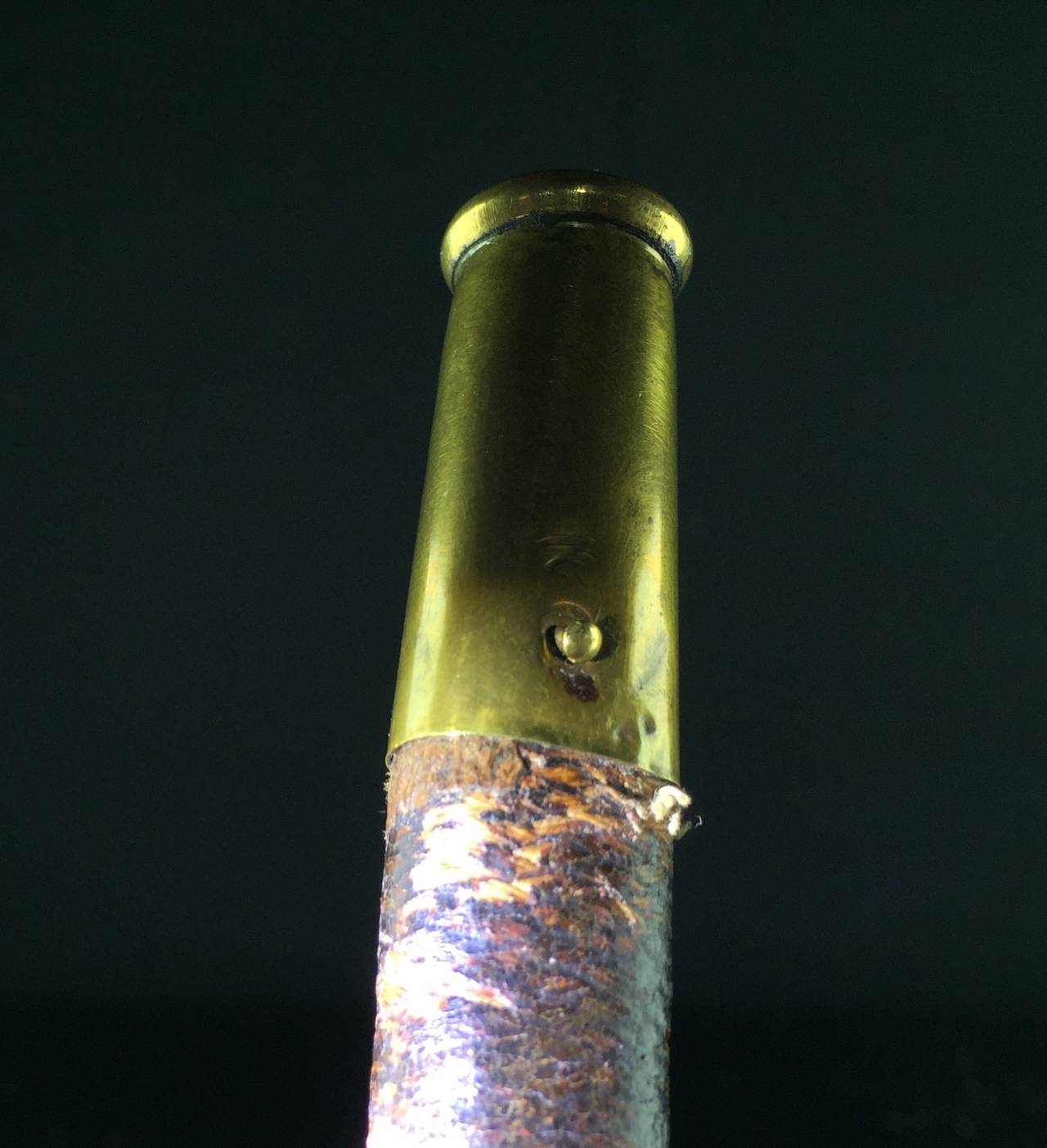English Cane Walking Stick, Enamel, Silver Gilt Italian Micro Mosaic, circa 1780 4